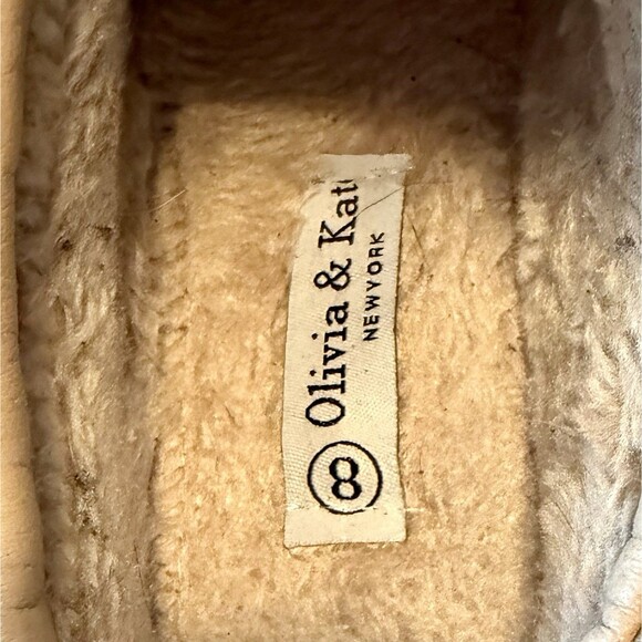 Olivia & Kate Faux Suede & Fur  Slides With Trim Slippers,New ,Womens Size  8.5 - Picture 6 of 6